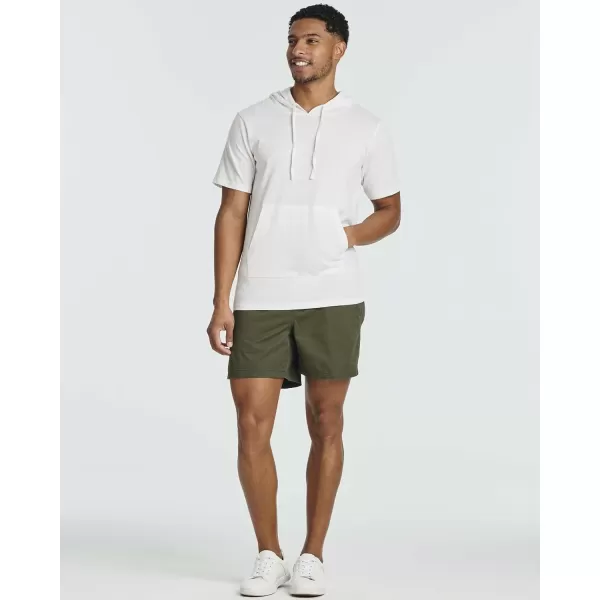 Real Essentials Mens Cotton Jersey Short Sleeve HoodieSet 1