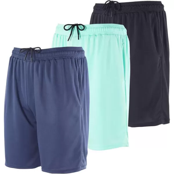 3 Pack Mens 2 in 1 DryFit 7 Running Shorts with Compression Liner Pockets  Workout Gym Available in Big  TallSet 2