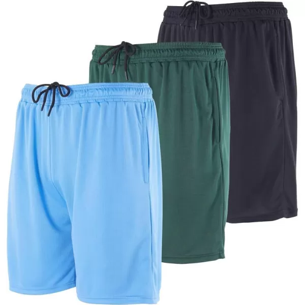 3 Pack Mens 2 in 1 DryFit 7 Running Shorts with Compression Liner Pockets  Workout Gym Available in Big  TallSet 7