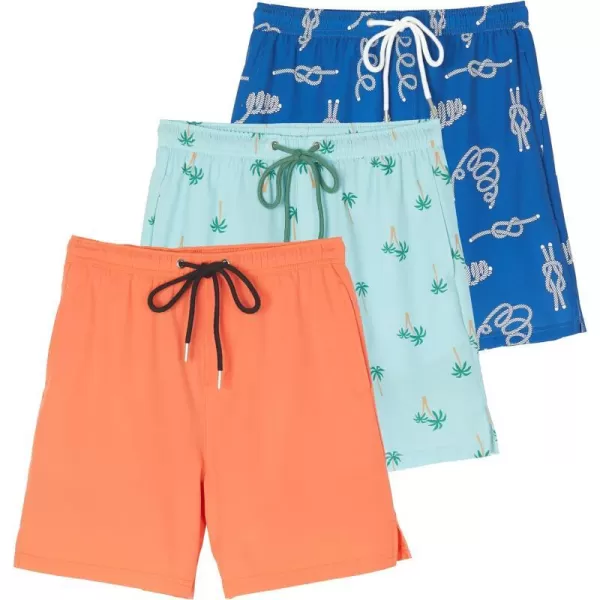 Real Essentials Boys 2 in 1 Flat Front Swim ShortsSet 2