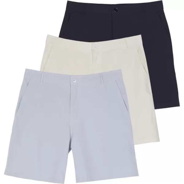 Real Essentials Mens 7 Golf ShortsSet 7