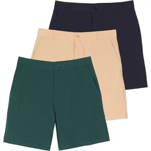 Real Essentials Mens 7 Golf ShortsSet 8