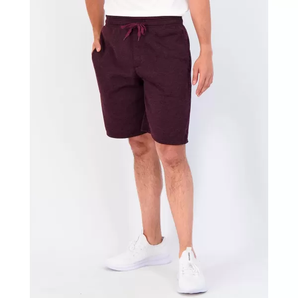 Real Essentials 3 Pack Mens 9quot Fleece Casual Lounge Athletic ShortsRegular ampamp BigTall SizesSet 2