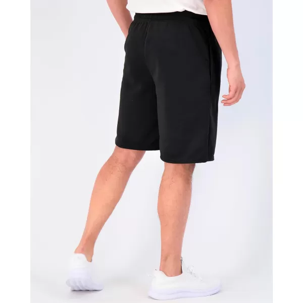 Real Essentials 3 Pack Mens 9quot Fleece Casual Lounge Athletic ShortsRegular ampamp BigTall SizesSet 2