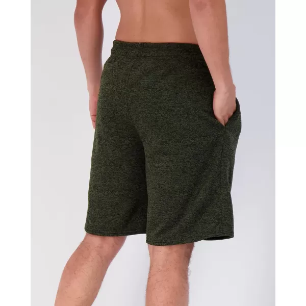 Real Essentials 3 Pack Mens 9quot Fleece Casual Lounge Athletic ShortsRegular ampamp BigTall SizesSet 3