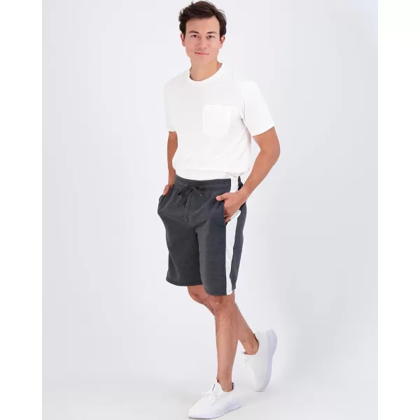 Real Essentials 3 Pack Mens 9quot Fleece Casual Lounge Athletic ShortsRegular ampamp BigTall SizesSet 5