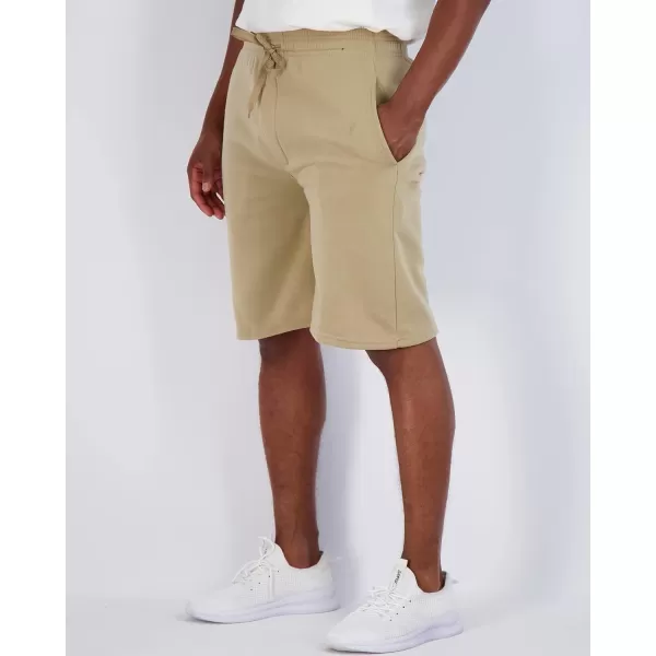 Real Essentials 3 Pack Mens 9quot Fleece Casual Lounge Athletic ShortsRegular ampamp BigTall SizesSet 9