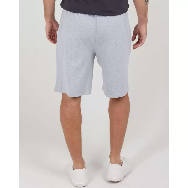 Real Essentials 3 Pack Mens Cotton 9quot French Terry Casual Lounge Sweat Shorts with Pockets Available in Big ampamp TallSet 1