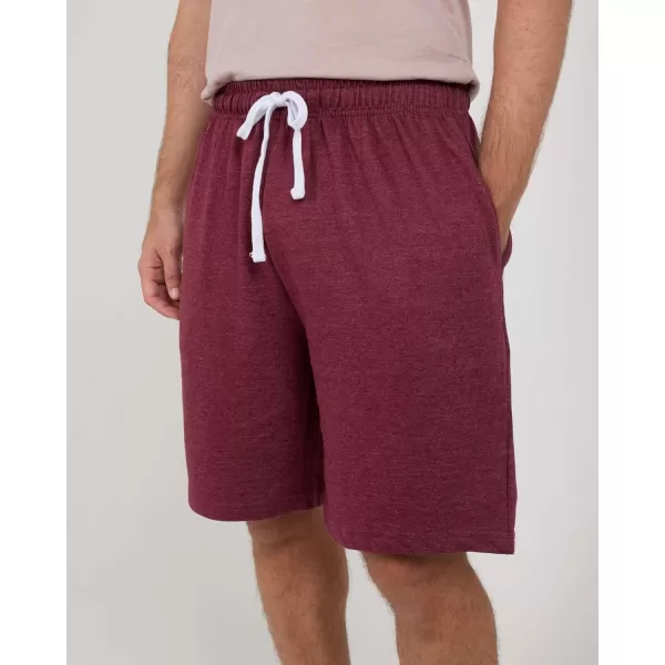 Real Essentials 3 Pack Mens Cotton 9quot French Terry Casual Lounge Sweat Shorts with Pockets Available in Big ampamp TallSet 2