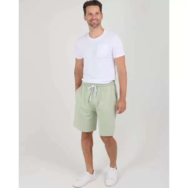 Real Essentials 3 Pack Mens Cotton 9quot French Terry Casual Lounge Sweat Shorts with Pockets Available in Big ampamp TallSet 3