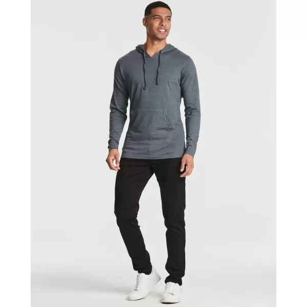 Real Essentials 3 Pack Mens Cotton Lightweight Casual Pullover Drawstring Hoodie With Pocket Available In Big ampamp TallSet 4