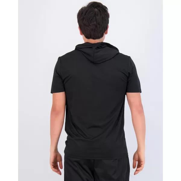 Real Essentials 3 Pack Mens Dry Fit Short Sleeve Active Athletic Hoodie Pullover Sweatshirt Available in Big ampamp TallSet 10