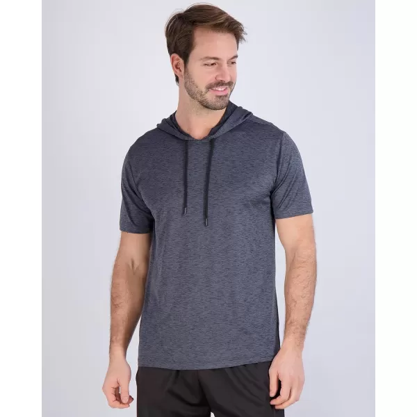 Real Essentials 3 Pack Mens Dry Fit Short Sleeve Active Athletic Hoodie Pullover Sweatshirt Available in Big ampamp TallSet 11