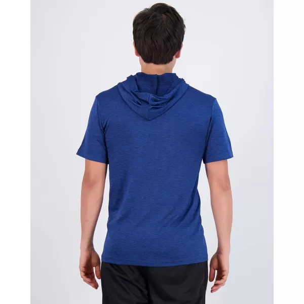 Real Essentials 3 Pack Mens Dry Fit Short Sleeve Active Athletic Hoodie Pullover Sweatshirt Available in Big ampamp TallSet 3