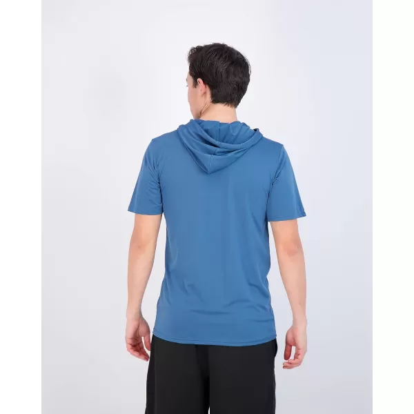 Real Essentials 3 Pack Mens Dry Fit Short Sleeve Active Athletic Hoodie Pullover Sweatshirt Available in Big ampamp TallSet 7