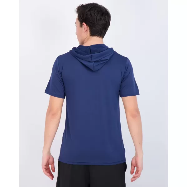 Real Essentials 3 Pack Mens Dry Fit Short Sleeve Active Athletic Hoodie Pullover Sweatshirt Available in Big ampamp TallSet 8