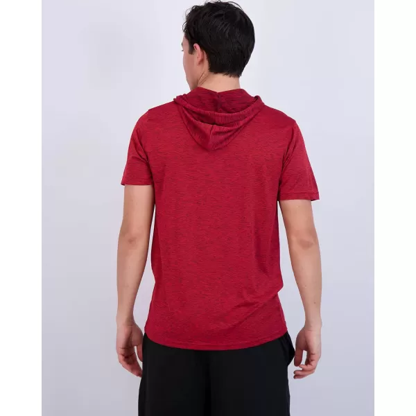 Real Essentials 3 Pack Mens Dry Fit Short Sleeve Active Athletic Hoodie Pullover Sweatshirt Available in Big ampamp TallSet 9