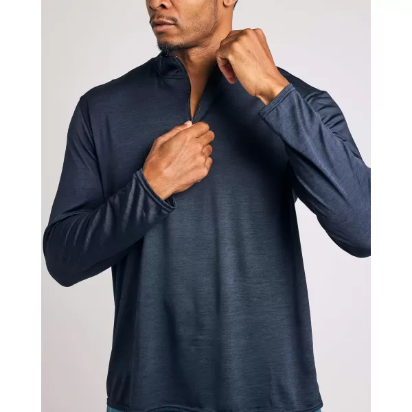 Real Essentials 3 Pack Mens DryFit Active Quarter Zip Long Sleeve Athletic Performance Pullover Available In Big ampamp TallSet B