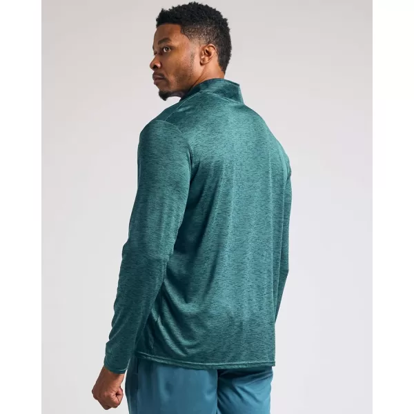 Real Essentials 3 Pack Mens DryFit Active Quarter Zip Long Sleeve Athletic Performance Pullover Available In Big ampamp TallSet D