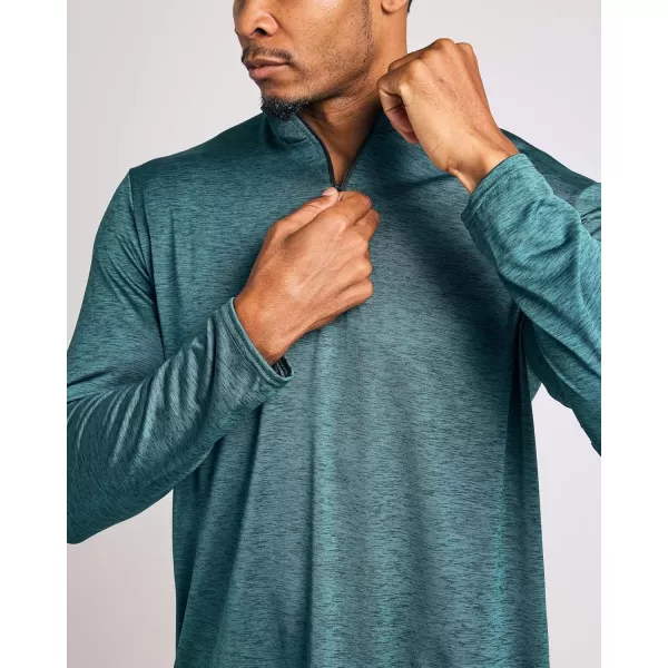 Real Essentials 3 Pack Mens DryFit Active Quarter Zip Long Sleeve Athletic Performance Pullover Available In Big ampamp TallSet D