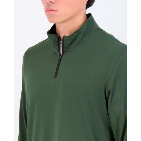 Real Essentials 3 Pack Mens DryFit Active Quarter Zip Long Sleeve Athletic Performance Pullover Available In Big ampamp TallSet F