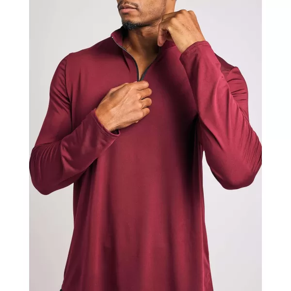 Real Essentials 3 Pack Mens DryFit Active Quarter Zip Long Sleeve Athletic Performance Pullover Available In Big ampamp TallSet I