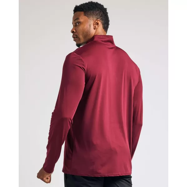 Real Essentials 3 Pack Mens DryFit Active Quarter Zip Long Sleeve Athletic Performance Pullover Available In Big ampamp TallSet I