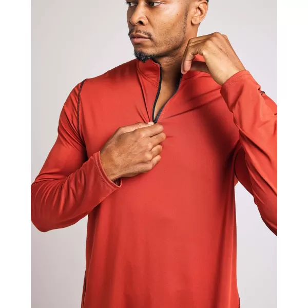 Real Essentials 3 Pack Mens DryFit Active Quarter Zip Long Sleeve Athletic Performance Pullover Available In Big ampamp TallSet K