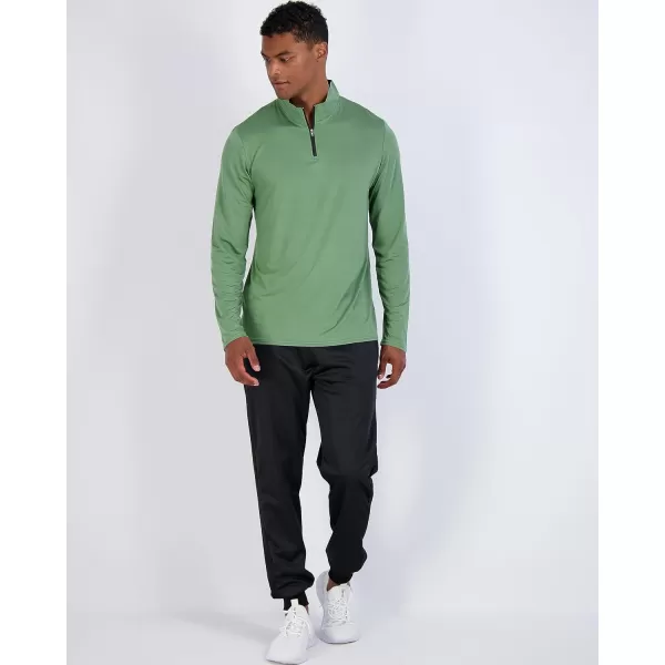 Real Essentials 3 Pack Mens DryFit Active Quarter Zip Long Sleeve Athletic Performance Pullover Available In Big ampamp TallSet L