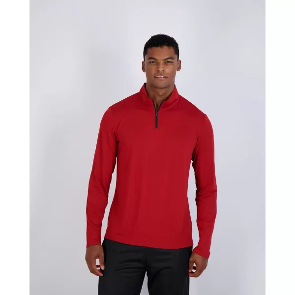 Real Essentials 3 Pack Mens DryFit Active Quarter Zip Long Sleeve Athletic Performance Pullover Available In Big ampamp TallSet M