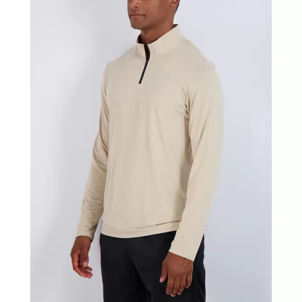 Real Essentials 3 Pack Mens DryFit Active Quarter Zip Long Sleeve Athletic Performance Pullover Available In Big ampamp TallSet M