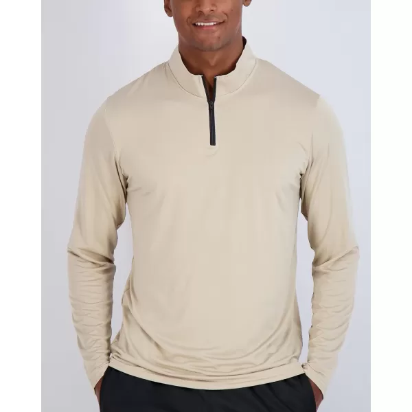 Real Essentials 3 Pack Mens DryFit Active Quarter Zip Long Sleeve Athletic Performance Pullover Available In Big ampamp TallSet M