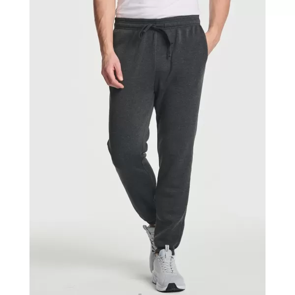 Real Essentials 3 Pack Mens Fleece Elastic Bottom Jogger Sweatpants with Pockets Available in Big ampamp TallSet 3