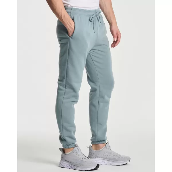 Real Essentials 3 Pack Mens Fleece Elastic Bottom Jogger Sweatpants with Pockets Available in Big ampamp TallSet 5