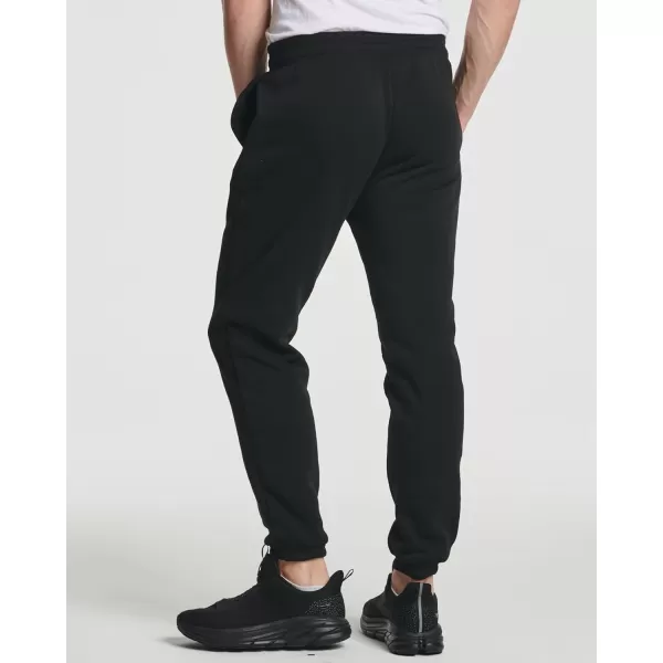 Real Essentials 3 Pack Mens Fleece Elastic Bottom Jogger Sweatpants with Pockets Available in Big ampamp TallSet 6