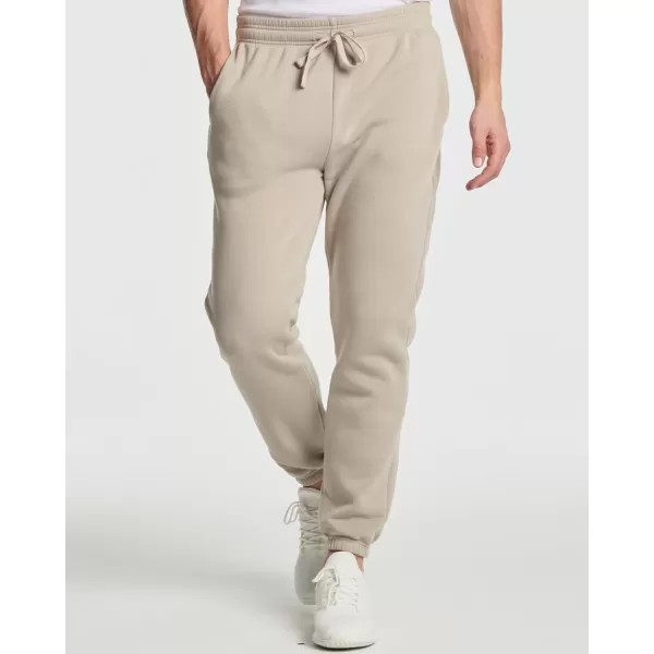 Real Essentials 3 Pack Mens Fleece Elastic Bottom Jogger Sweatpants with Pockets Available in Big ampamp TallSet 6