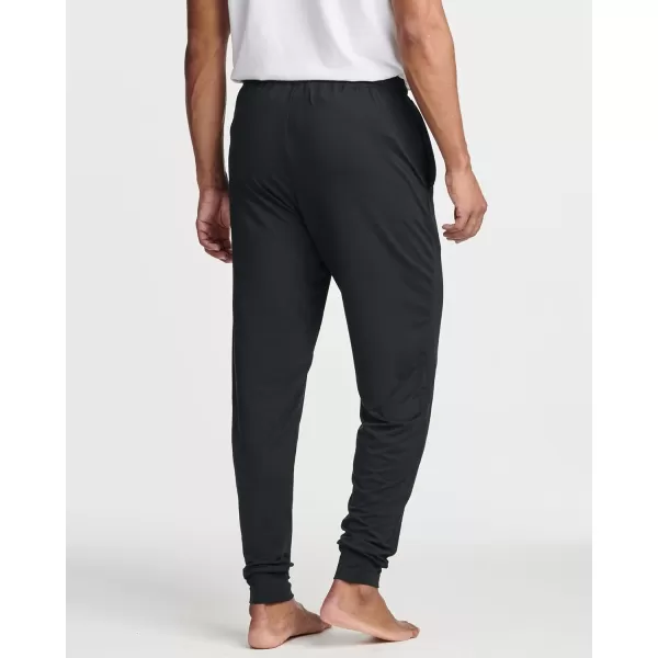 Real Essentials 3 Pack Mens Soft Lounge Sleep Joggers  Pajama Pants Drawstring ampamp Pockets Available in Big ampamp TallSet 3