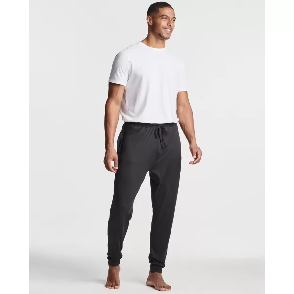 Real Essentials 3 Pack Mens Soft Lounge Sleep Joggers  Pajama Pants Drawstring ampamp Pockets Available in Big ampamp TallSet 7