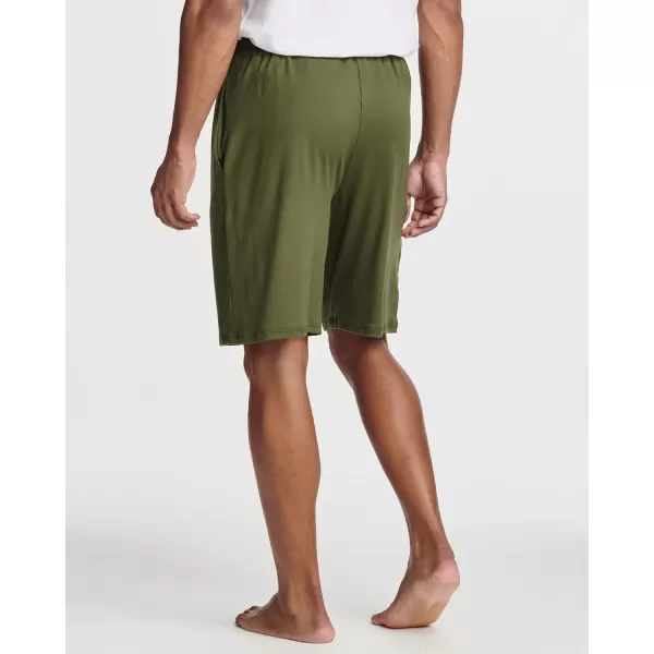 Real Essentials 3 Pack Mens Soft Pajama Shorts with Drawstring ampamp Pockets 4Way Stretch ampamp Wicking Available In Big ampamp TallSet 2