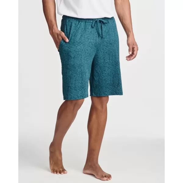 Real Essentials 3 Pack Mens Soft Pajama Shorts with Drawstring ampamp Pockets 4Way Stretch ampamp Wicking Available In Big ampamp TallSet 3