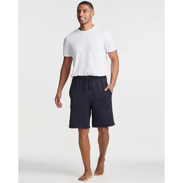 Real Essentials 3 Pack Mens Soft Pajama Shorts with Drawstring ampamp Pockets 4Way Stretch ampamp Wicking Available In Big ampamp TallSet 6