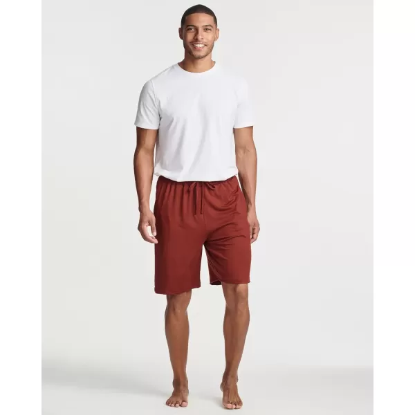 Real Essentials 3 Pack Mens Soft Pajama Shorts with Drawstring ampamp Pockets 4Way Stretch ampamp Wicking Available In Big ampamp TallSet 8