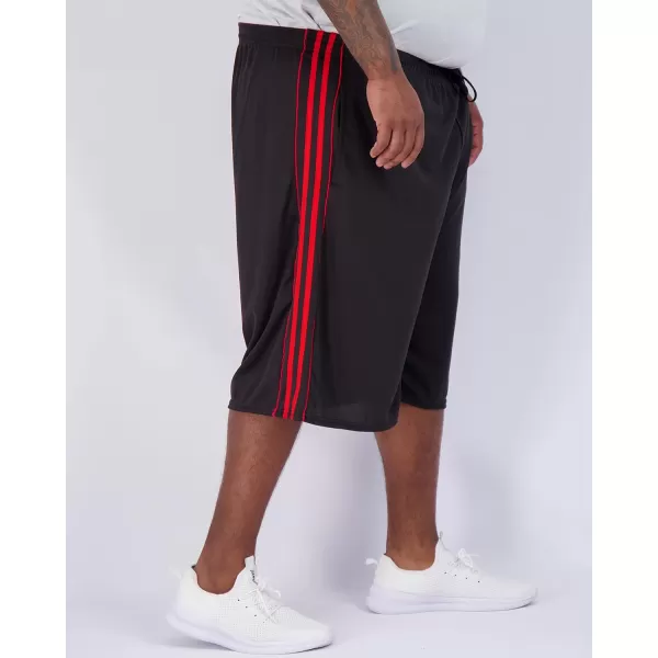 Real Essentials Mens Big ampamp Tall 3Pack Dry Fit ampamp Mesh Active Athletic Perfomance Shorts 3X5XMeshset I