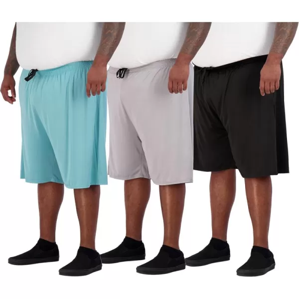 Real Essentials Mens Big ampamp Tall 3Pack Dry Fit ampamp Mesh Active Athletic Perfomance Shorts 3X5XDry Fitset K