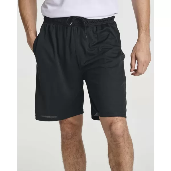 Real Essentials 3 Pack Mens 2 in 1 DryFit 7quot Running Workout Gym Shorts with Compression Liner Available in Big ampamp TallSet 4