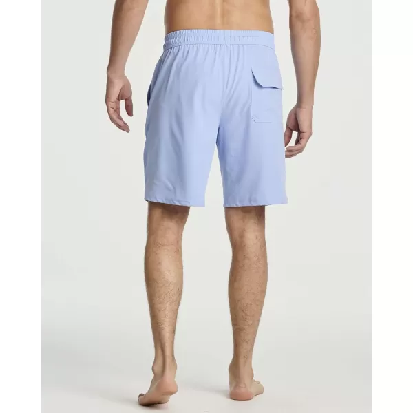 Real Essentials 3 Pack Mens 9quot Inch 2 in 1 Board Shorts with Compression Liner  Bathing Suit with Back Flap PocketSet 7