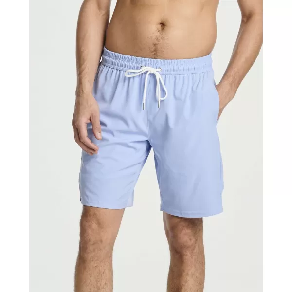 Real Essentials 3 Pack Mens 9quot Inch 2 in 1 Board Shorts with Compression Liner  Bathing Suit with Back Flap PocketSet 7