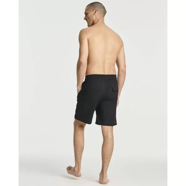 Real Essentials 3 Pack Mens 9quot Inch 2 in 1 Board Shorts with Compression Liner  Bathing Suit with Back Flap PocketSet 7