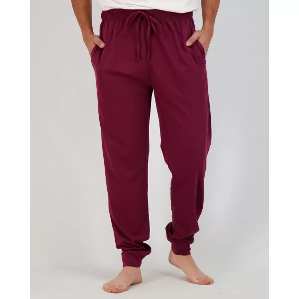 Real Essentials 3 Pack Mens Cotton Jersey Soft Jogger Sleep Lounge Pajama Drawstring ampamp Pockets Available in Big ampamp TallSet 6