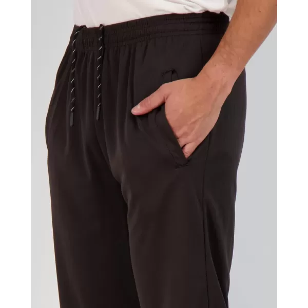 Real Essentials 3 Pack Mens Mesh Athletic Gym Workout Lounge Open Bottom Sweatpants with Pockets Available in Big ampamp TallSet 3